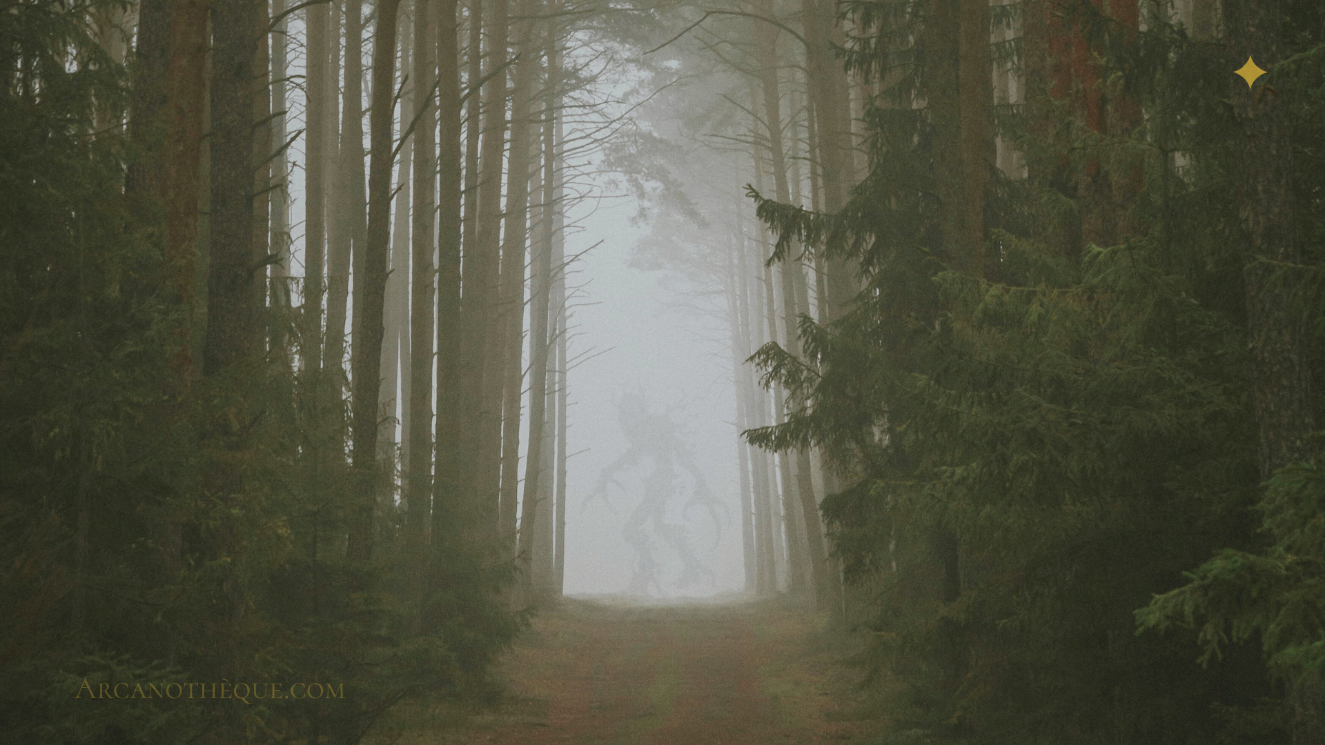 photo d'un monstre fantastique dans une forêt